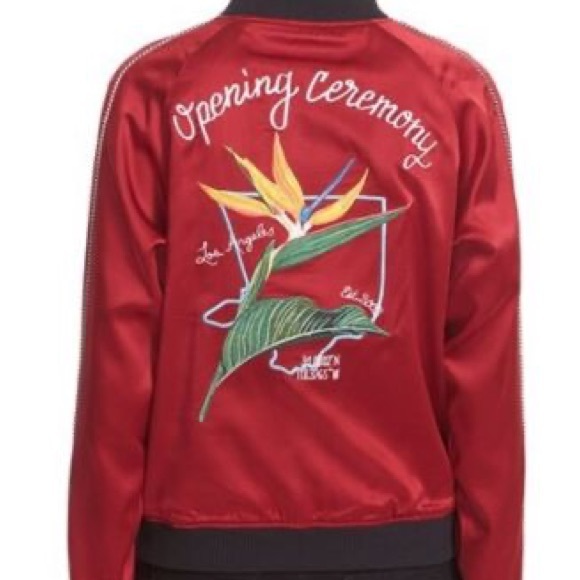 Opening Ceremony Souvenir Silk Satin Bomber Jacket - Picture 2 of 9